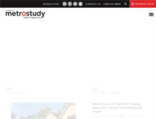 Tablet Screenshot of metrostudy.com